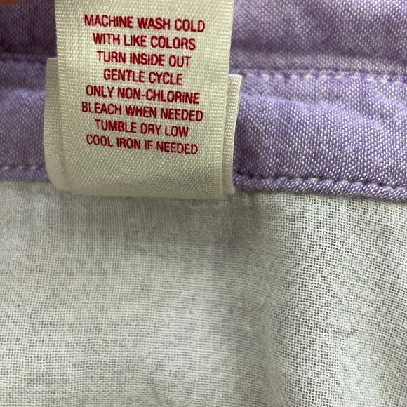 Lilac Button Down Long Sleeve - Picture 8 of 12